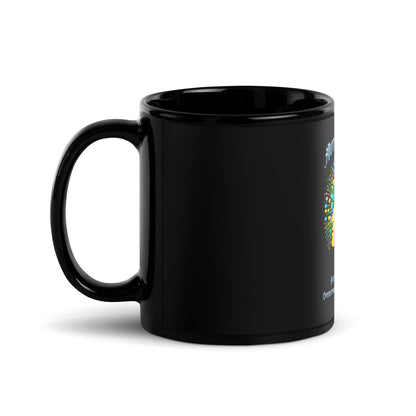 Autism & ADHD creative minds Black Glossy Mug