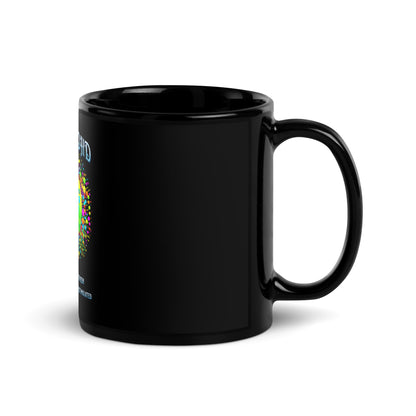 Autism & ADHD creative minds Black Glossy Mug