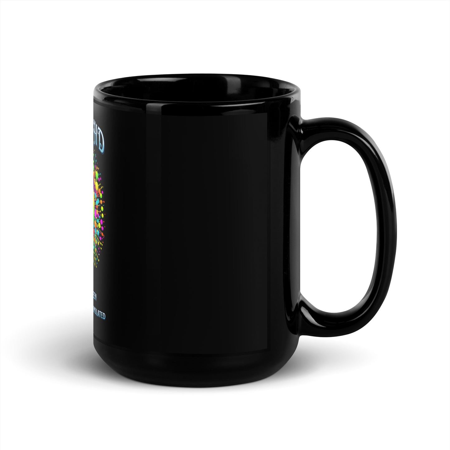 Autism & ADHD creative minds Black Glossy Mug