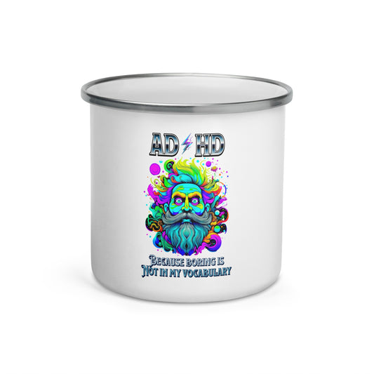 Powerful ADHD Enamel Mug