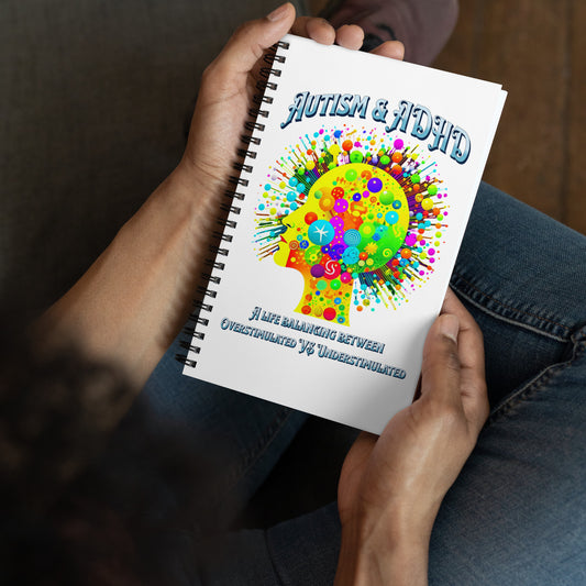 Colorful neurodivergent Spiral notebook