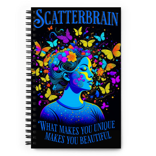 Miss Scatterbrain Spiral notebook