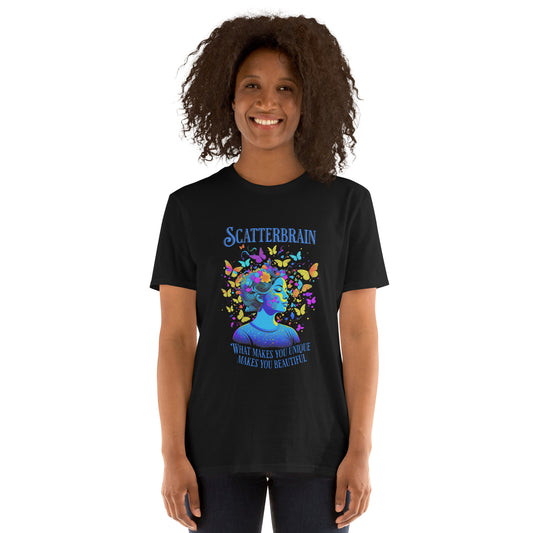 Unique Miss Scatterbrain Short-Sleeve Unisex T-Shirt