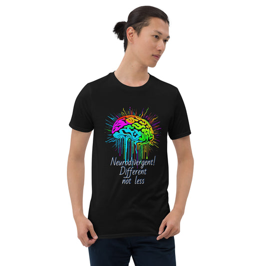 Colorful Neurodivergent brain Short-Sleeve Unisex T-Shirt