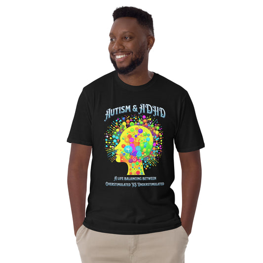 Autism & ADHD creative minds Unisex Basic Softstyle T-Shirt | Gildan