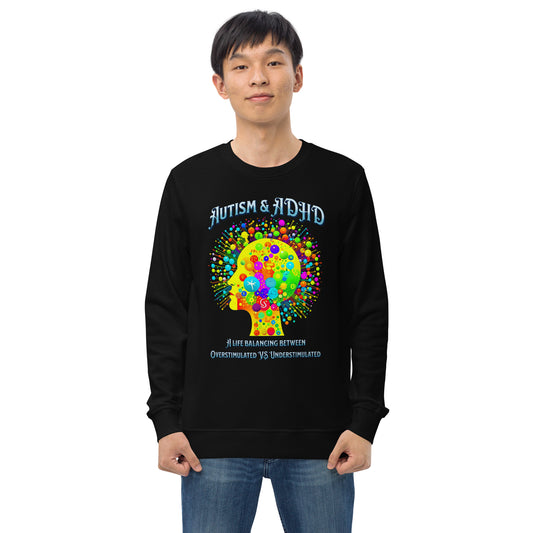 Creative Autism & ADHD MindsUnisex organic sweatshirt