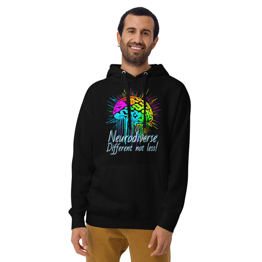 Neurodiverse- DIfferent, Not less! Unisex Hoodie