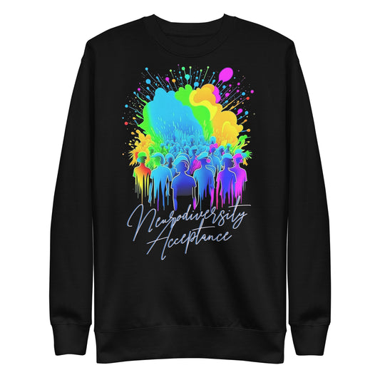 Neurodiversity Acceptance Unisex Premium Sweatshirt | Cotton Heritage