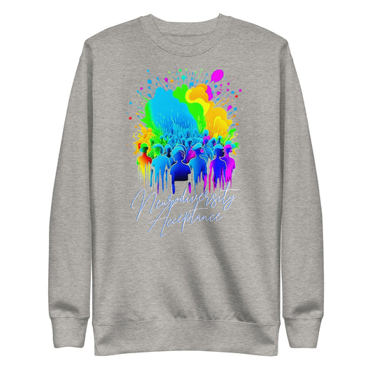 Neurodiversity Acceptance Unisex Premium Sweatshirt | Cotton Heritage