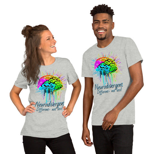 Neurodivergent- Different not less! Unisex Staple T-Shirt | Bella