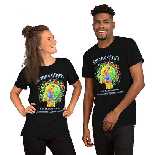 Autism & ADHD creative minds Unisex Staple T-Shirt | Bella