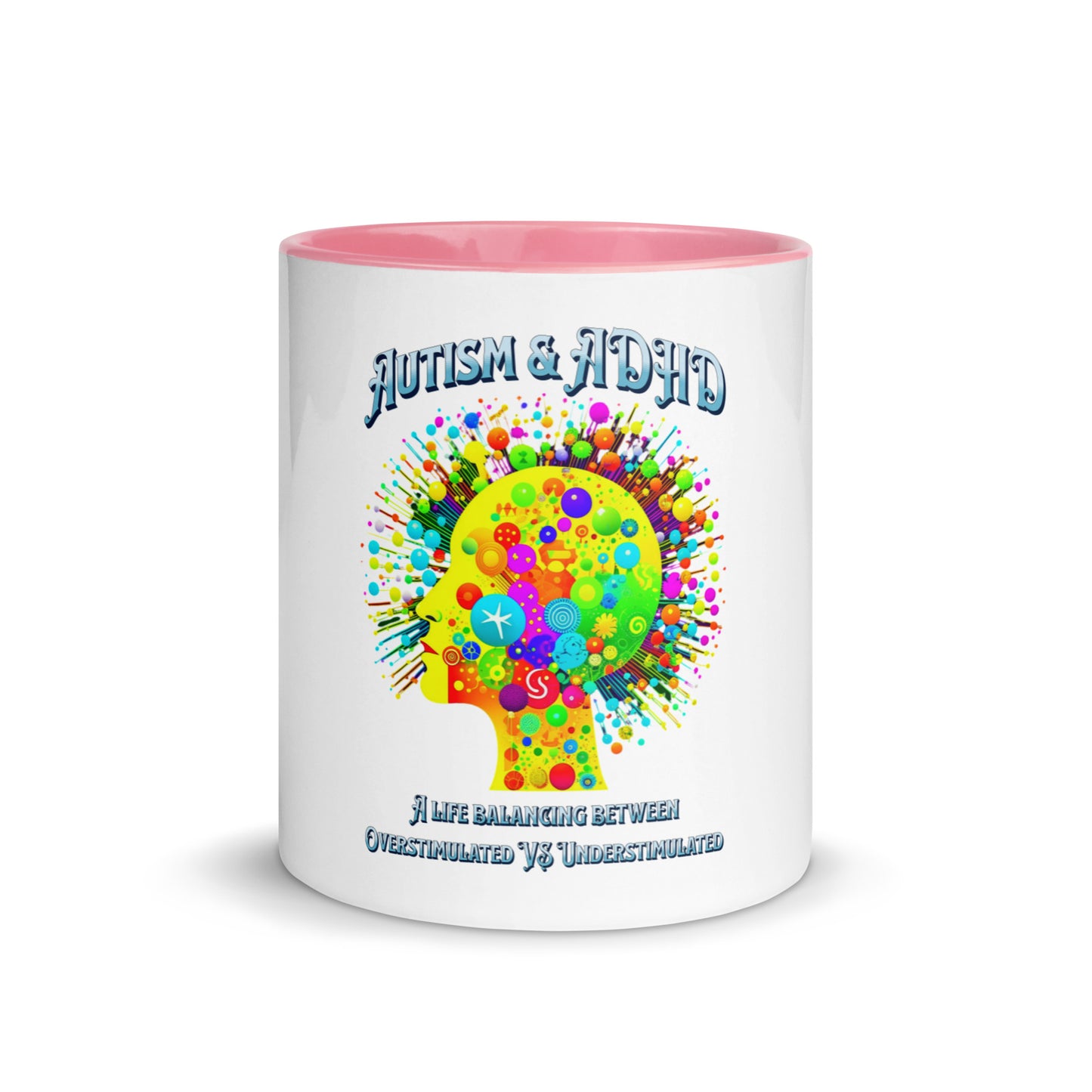 Autism & ADHD creative brains Mug with Color Inside